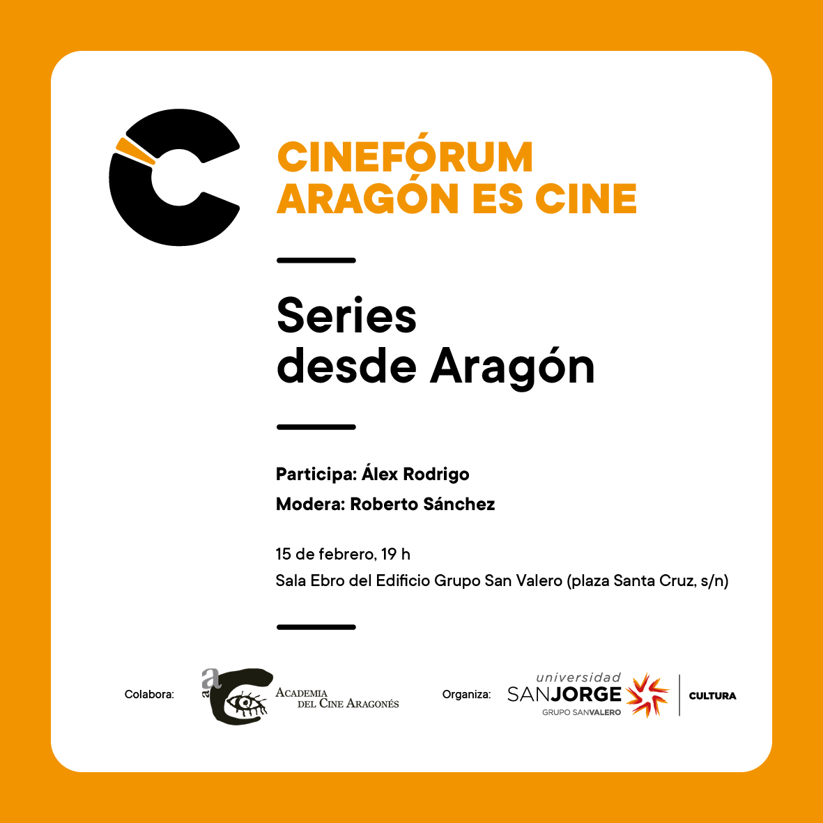 Cinefórum «Aragón es cine», diciembre: «Series, desde Aragón»