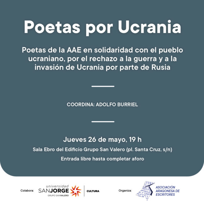 Carteleria RRSS Poetas por ucrania