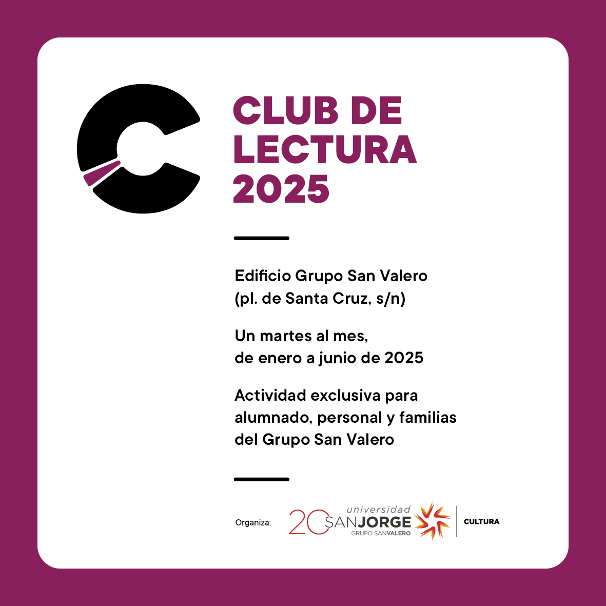 Club de lectura general RRSS