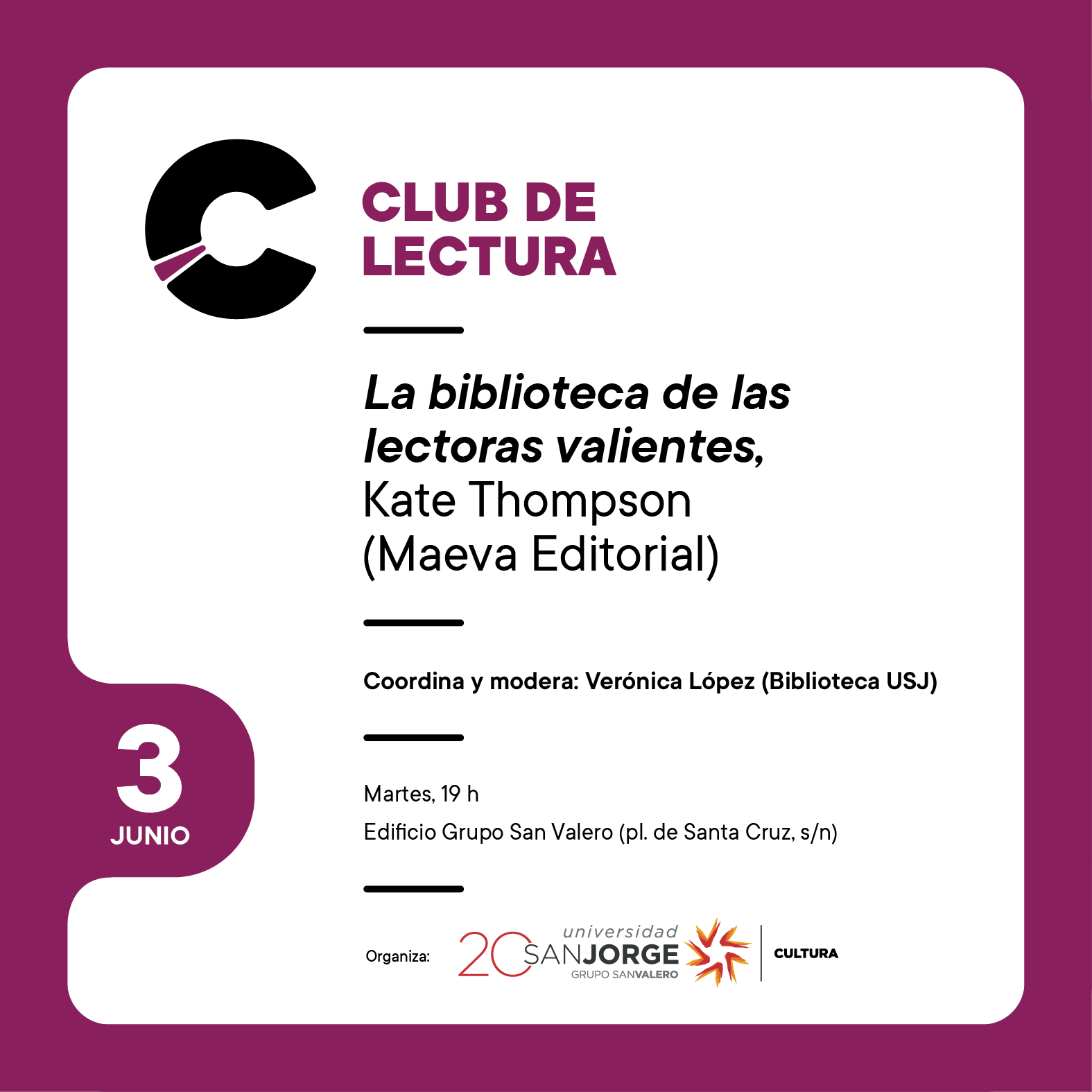 2025 6 3 Club de lectura 6 RRSS